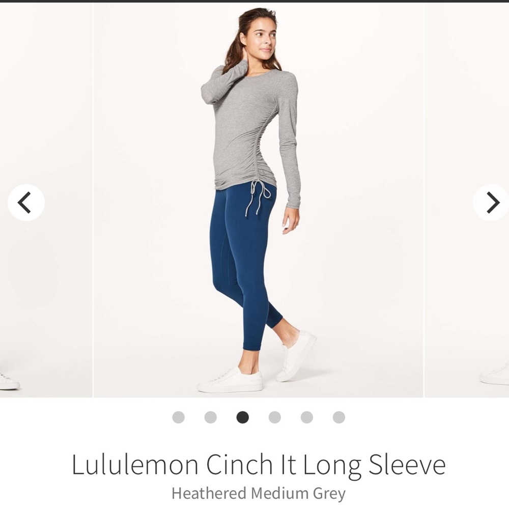 Lulu lemon grey long sleeve